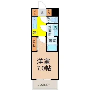 S-RESIDENCE堀田North(ノース)【7階】の間取り