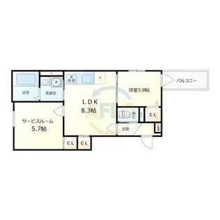 F asecia Iaso【2階】の間取り