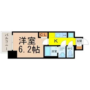 プレサンスTHE大須観音【13階】の間取り