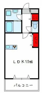 プレリヴィエール【2階】の間取り