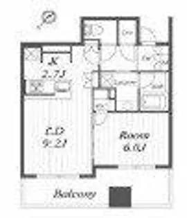 シエリアタワー中之島【9階】の間取り