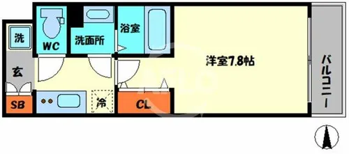 フォーリアライズ福島WEST【3階】の間取り