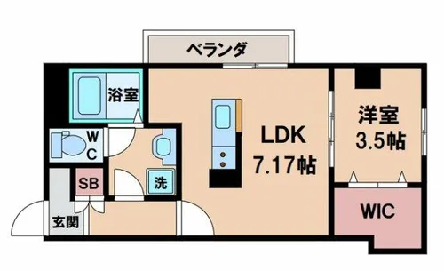 リベラ山坂【1階】の間取り