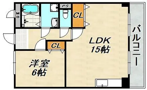 ポリアンサローズ【5階】の間取り
