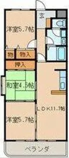 第2アーバンハイムサハシ【2階】の間取り