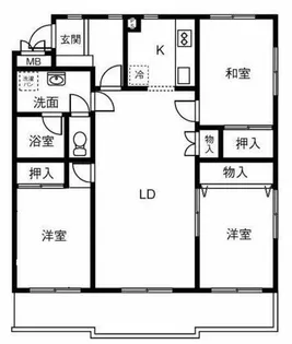 松崎パストラルコート【1B号室】の間取り