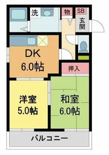 マールハウス【202号室】の間取り