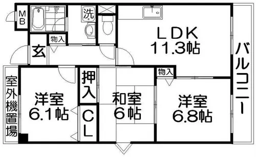 プリマベーラ【4階】の間取り