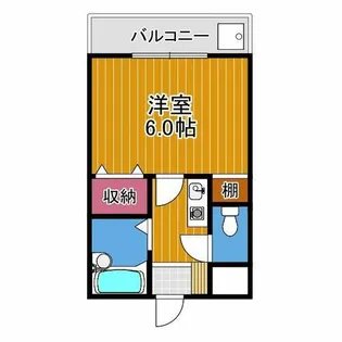 ベルメゾン一須賀Ⅰ号館【1階】の間取り