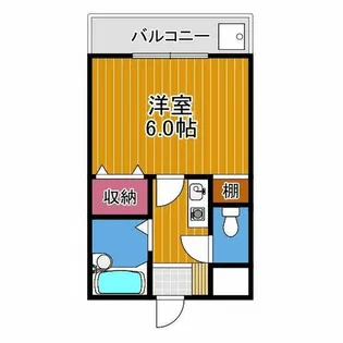 ベルメゾン一須賀Ⅰ号館【1階】の間取り