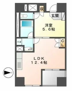 アップルパレス丸の内【3階】の間取り