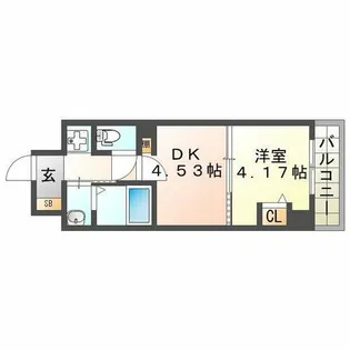 千葉 立花【6階】の間取り