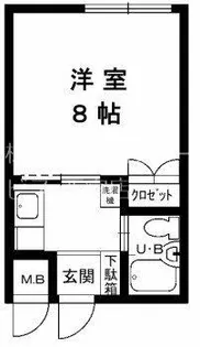 西宮サンハイツ【1階】の間取り