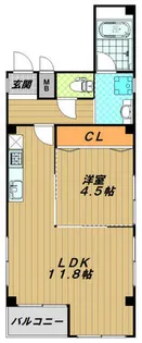 オルテンジア須磨【3階】の間取り