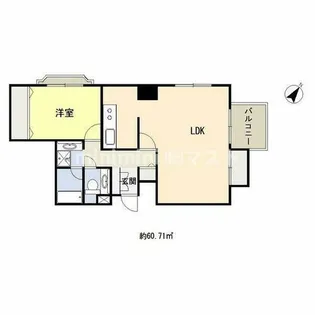 オーラムアルジャン阿波座【10階】の間取り