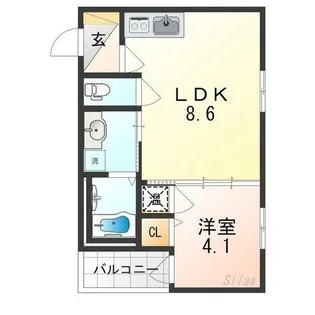 FaseciaClotho【2階】の間取り