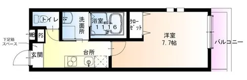 大阪府大阪市平野区長吉長原4丁目【アパート】の間取り