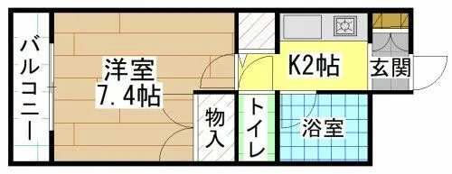 協和リバーサイドビル【4階】の間取り