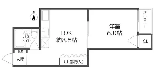 コーポ恵【1階】の間取り