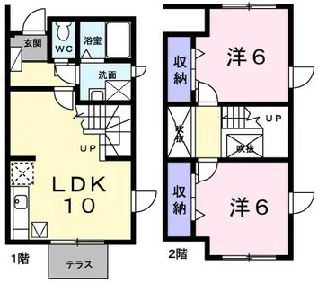 レイクサイド・スター1【1階】の間取り