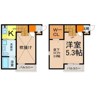 熱田スカイタワー31F【2階】の間取り