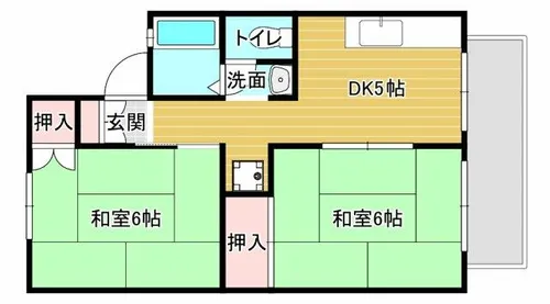 アレフコート【2階】の間取り