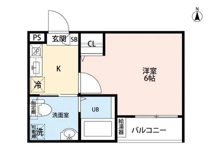 CRASTINE名楽町【2階】の間取り