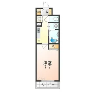 シャルマン御池【2階】の間取り