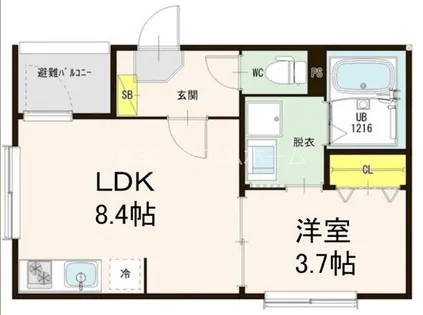 ラヴィアナ豊田本町【1階】の間取り