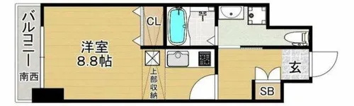 No.72 HARBOR EAST TOWER【2階】の間取り