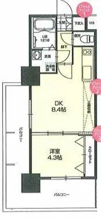 CLUB ORIENT No.72 HARBER EAST TOWER【6階】の間取り