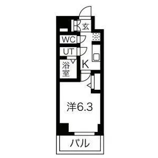 メイクス上前津Ⅲ【10階】の間取り