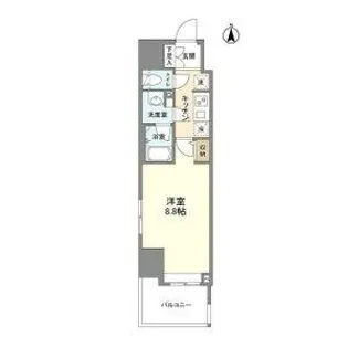 エルスタンザ徳川【11階】の間取り