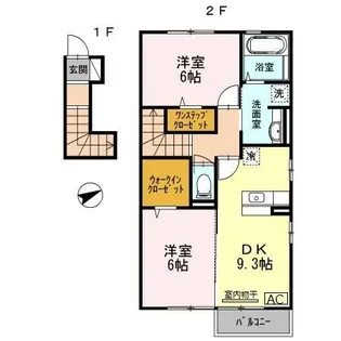 シロフィーマ メゾン B棟【B201号室】の間取り