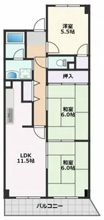 サンヒルズ千里【5階】の間取り