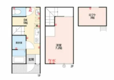 Soranji A棟【5号室】の間取り