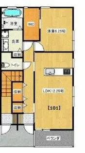 アルタイル【1階】の間取り