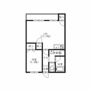 平野フラワーハイツ【2階】の間取り
