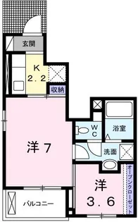 サン・クレール【1階】の間取り