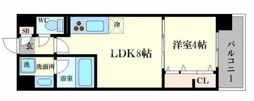 シャイニング福島離宮【3階】の間取り