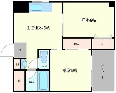 HELLO21【202号室】の間取り