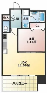 プレジオ荒本新町【10階】の間取り