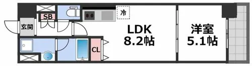 パインリッチ【7階】の間取り