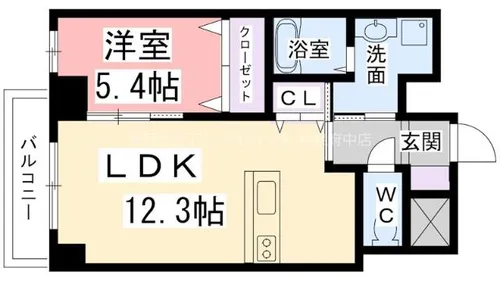 YFセントラルヒルズ【106号室】の間取り