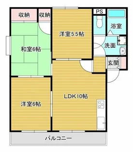 新栄プロパティー千代田【2階】の間取り