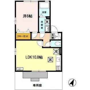 パルティール A棟【1階】の間取り