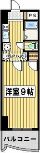 ロイヤル渡辺通【9階】の間取り