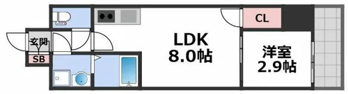 GARDENIA城北公園【10階】の間取り
