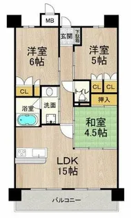 フロンティアタワー日本橋【8階】の間取り