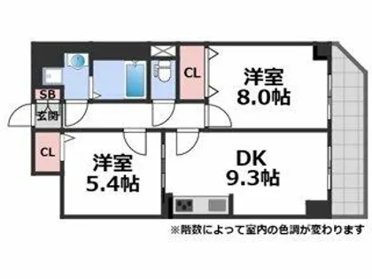 リアライズ今里南【3階】の間取り